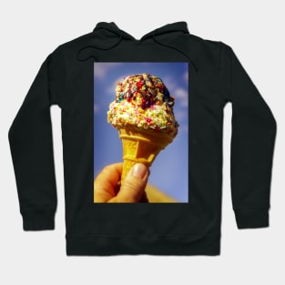 Ice Cream Cone with Sprinkles and Sauce Hoodie